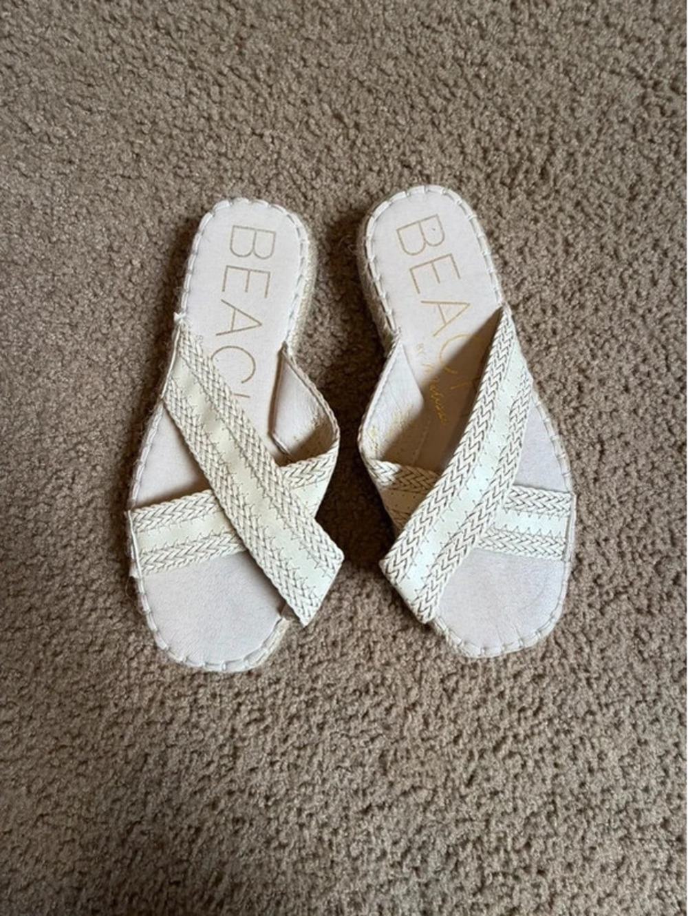 Cream Sandals
